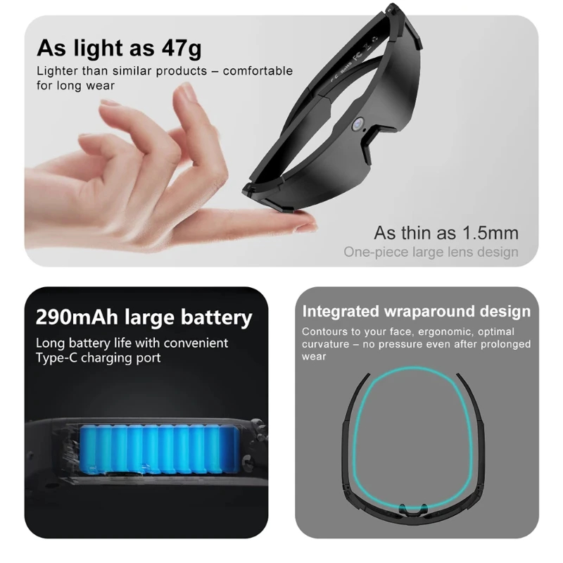 Smart Glasses Lens - Occhiali Intelligenti AI OnePlus con ChatGPT,