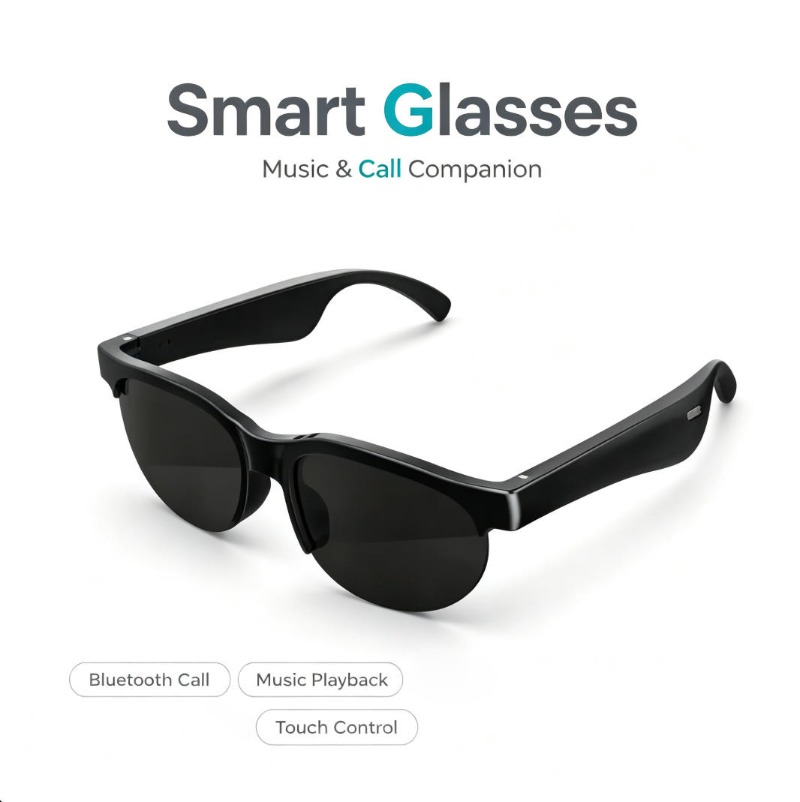 Smart Glasses Lens - Occhiali Intelligenti con Chiamata Bluetooth, Riproduzione