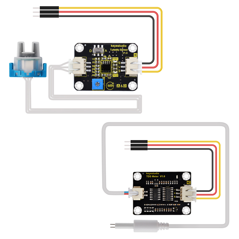 Hydration Sensor Skin - Keyestudio Sensore TDS Misuratore V1.0 Scheda/Sensore